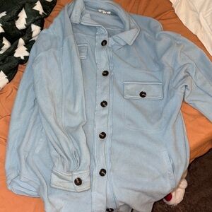 Blue oversized jacket